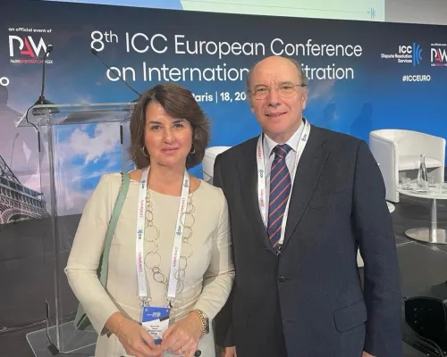 José Carlos Soares Machado and Maria José de Tavares participate on the 8th ICC European Conference on International Arbitration