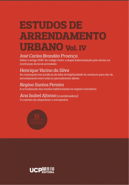 Estudos de Arrendamento Urbano, Volume IV