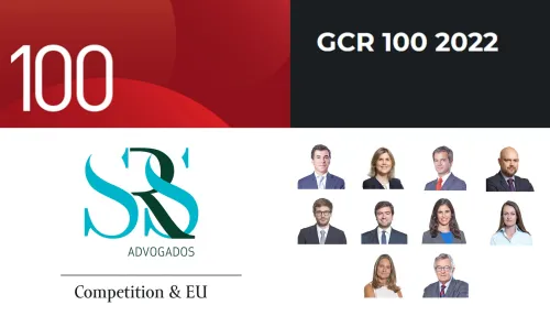 SRS Advogados EU and Competition Department is "Elite" in the GCR100