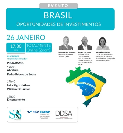 EVENTO | Brasil: Oportunidades de investimentos | 26 JAN | ZOOM