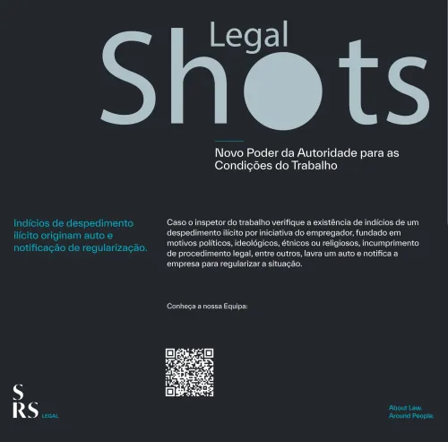 SRS Legal Shots - Novo Poder da Autoridade para as Condições do Trabalho