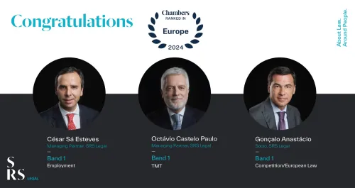 Chambers Europe 2024 volta a colocar César Sá Esteves, Gonçalo Anastácio e Octávio Castelo Paulo no topo