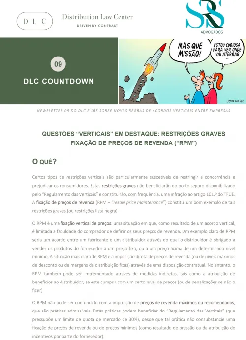 QUESTÕES VERTICAIS EM DESTAQUE - RESTRIÇÕES GRAVES (RPM)