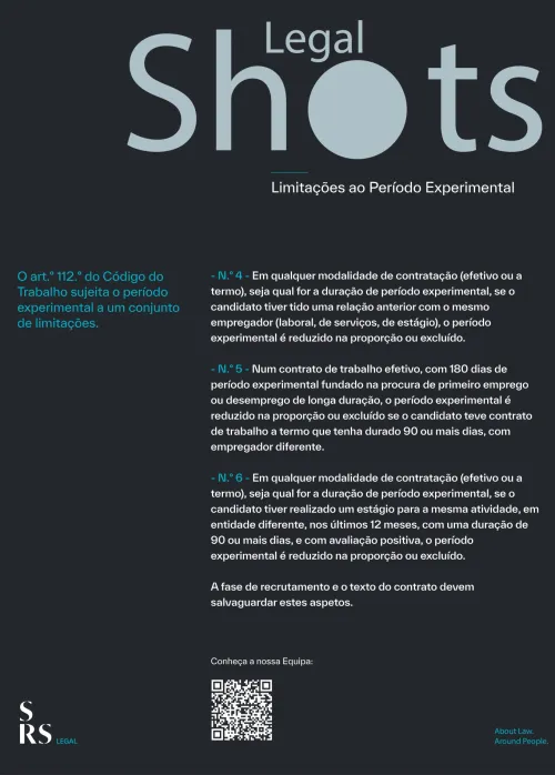 SRS Legal Shots - Limitações ao Período Experimental