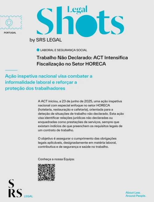 SRS Legal Shots: Undeclared Work: ACT Steps Up Inspections in the HORECA Sector