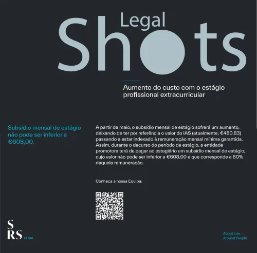 SRS Legal Shots - Aumento do custo com o estágio profissional extracurricular