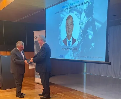 Pedro Rebelo de Sousa honoured with Career Award in Corporate Law by the Portuguese Law Firms Association