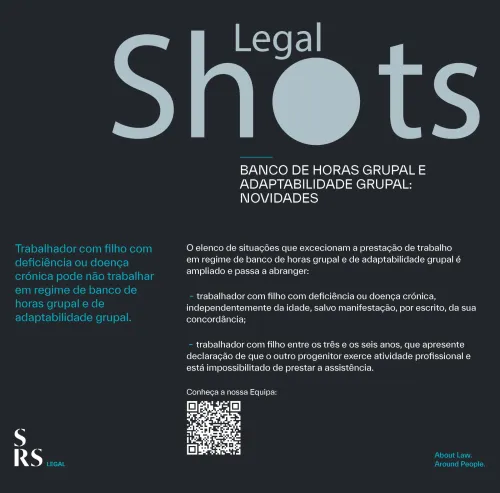 SRS Legal Shots - Banco de Horas Grupal e Adaptabilidade Grupal: novidades