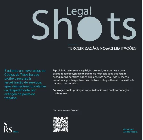 SRS Legal Shots - Terceirização: Novas Limitações