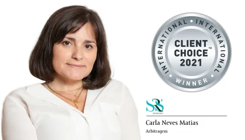 Carla Neves Matias, Sócia da SRS Advogados, distinguida pelo Client Choice Awards 2021