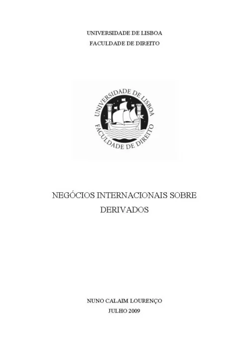 Negócios Internacionais sobre Derivados