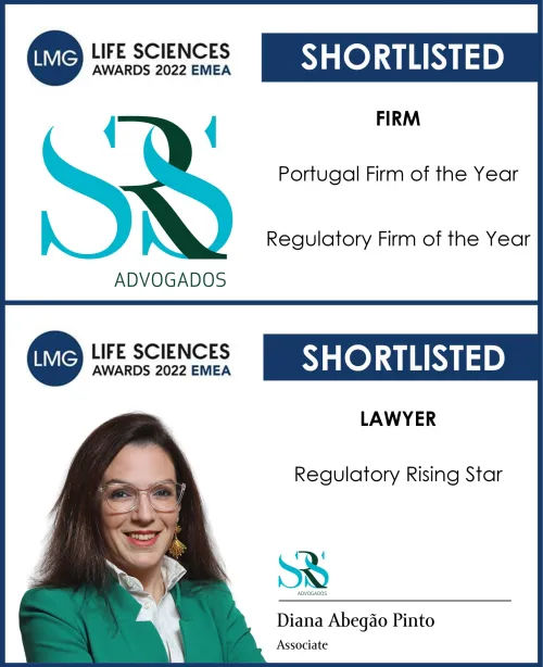 SRS Advogados shortlisted as “Law Firm of the Year” for the LMG European Life Sciences Awards 2022