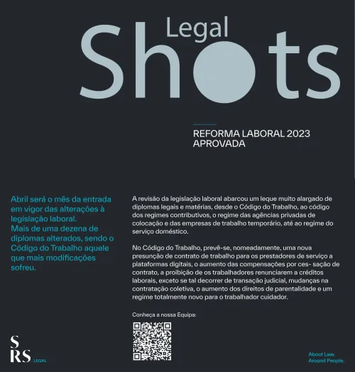 SRS Legal Shots - Reforma Legal 2023 aprovada