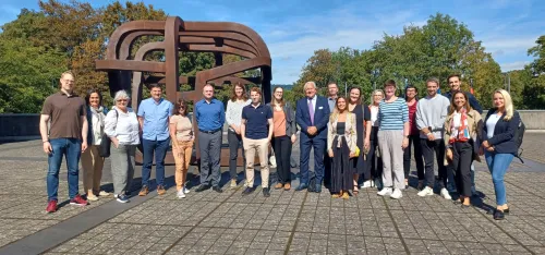 Sara Milheiro Tavares e Joana Correia da Fonseca attend the Summer Course on European Social Security Law in Trier, Germany