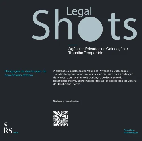 SRS Legal Shots - Agências Privadas de Colocação e Trabalho Temporário