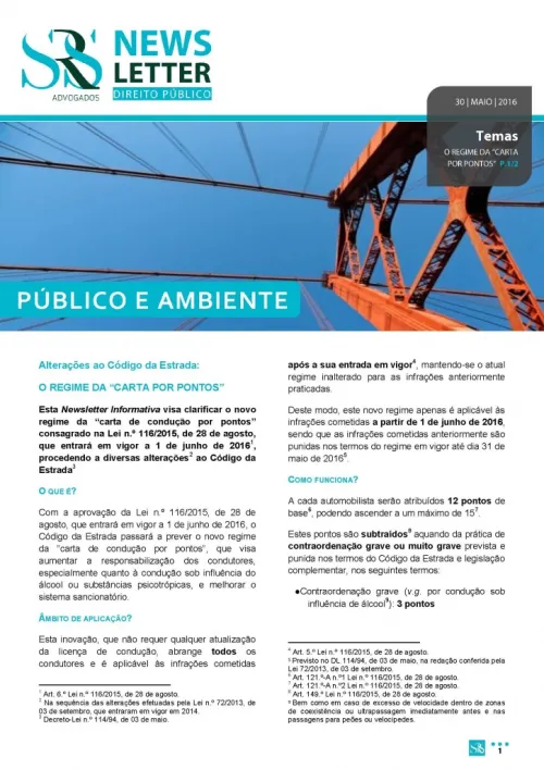 Newsletter Público e Ambiente | Legislação | Junho
