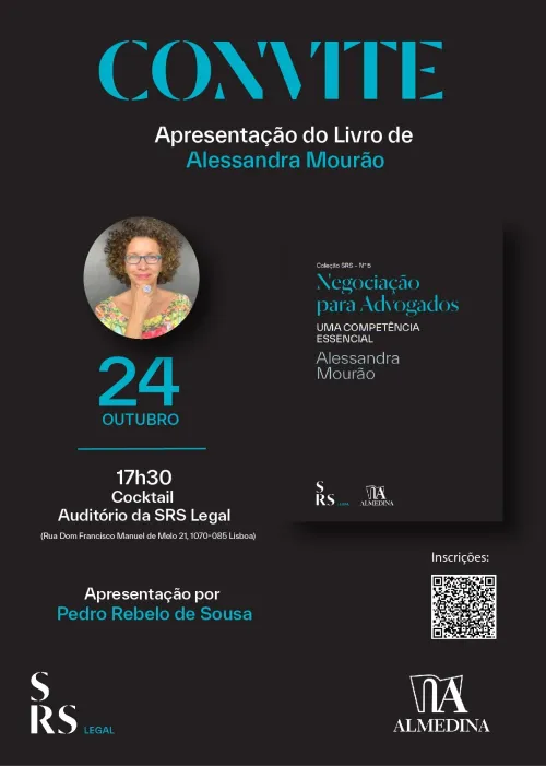 Prof.ª Alessandra Mourão lança livro "Negociação para Advogados - Uma Competência Essencial" na SRS Legal