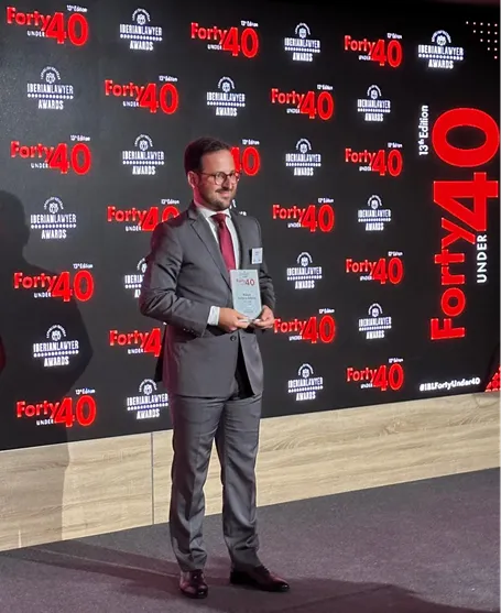 Rúben Ferreira Ribeiro é 'Lawyer of the Year EU & Competition' nos Iberian Lawyer Forty Under 40 Awards 2025