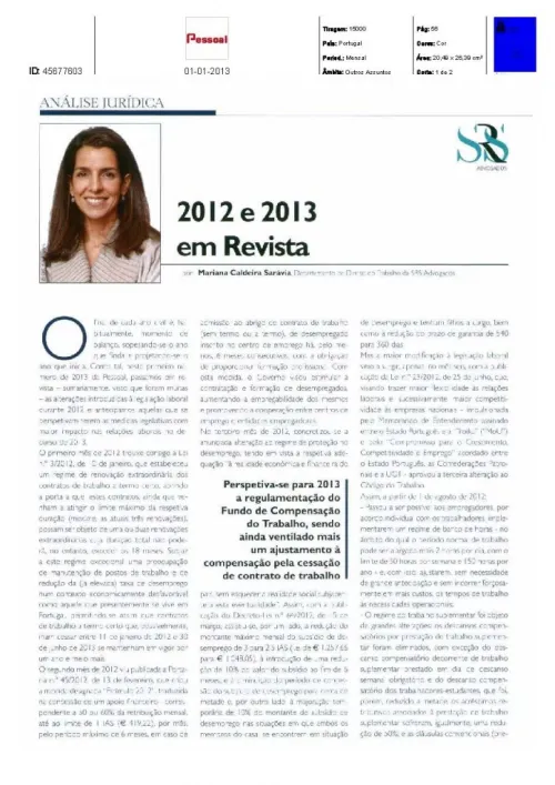 2012 e 2013 em Revista