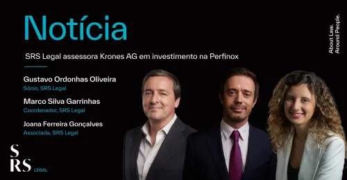 "SRS Legal assessora Krones AG em operação de aquisição de participação de 45% na Perfinox" (com Gustavo Ordonhas Oliveira, Marco Silva Garrinhas e Joana Ferreira Gonçalves)
