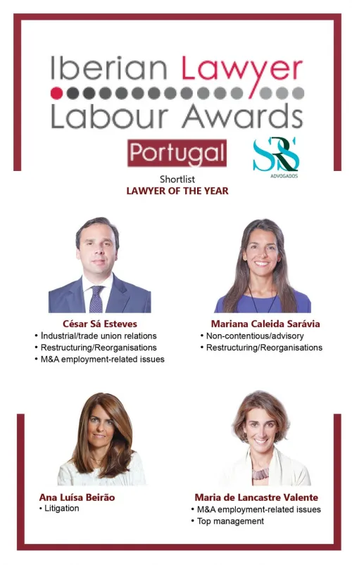 SRS Advogados shortlisted for Iberian Lawyer Labour Awards 2020 