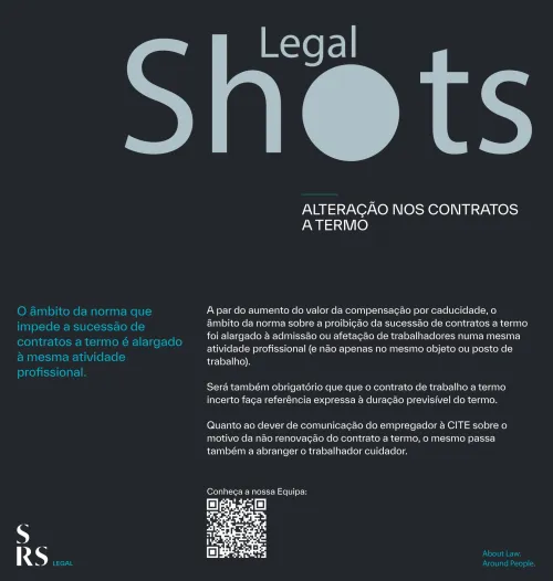 SRS Legal Shots - Alteração nos contratos a termo