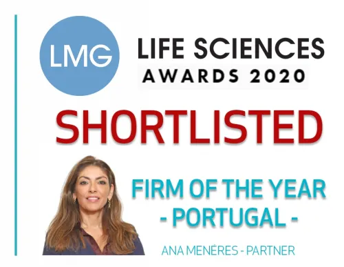 SRS Advogados  shortlisted as “Law Firm of the Year” at the LGM European Life Sciences Awards 2020