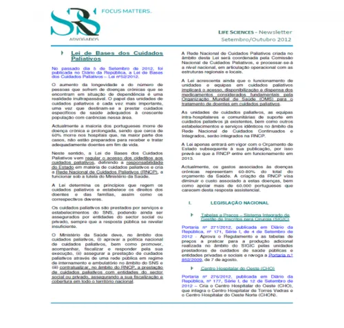 Newsletter de Life Sciences | 17 a 21 de Agosto