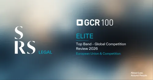 GCR100 volta a classificar departamento de Concorrência e União Europeia da SRS Legal como "Elite"