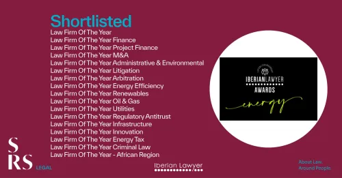 SRS Legal shortlisted at the Iberian Lawyer Energy Awards