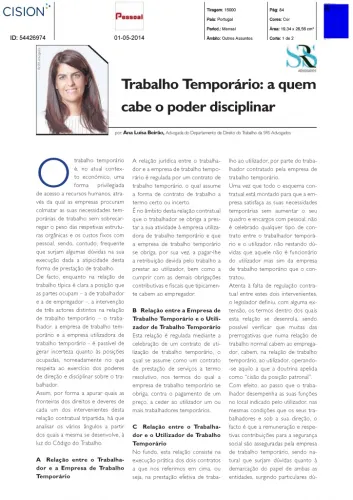 Trabalho Temporário: a quem cabe o poder disciplinar?