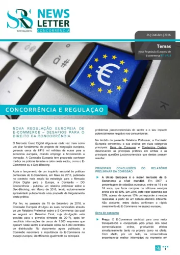 Newsletter Concorrência | Nova Regulação Europeia de E-Commerce 