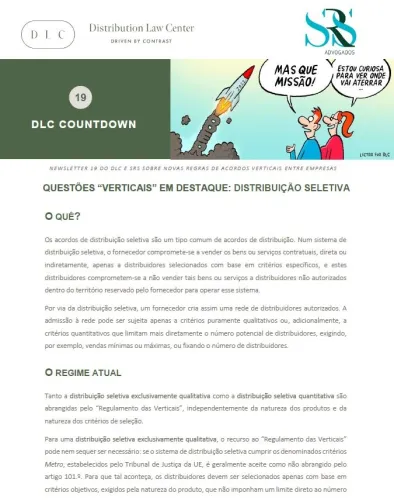 QUESTÕES “VERTICAIS” EM DESTAQUE: DISTRIBUIÇÃO SELETIVA