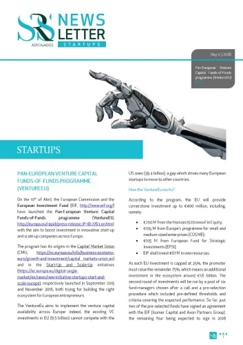 Newsletter Startups | Pan-European Venture Capital Funds-of-Funds programme (VentureEU)