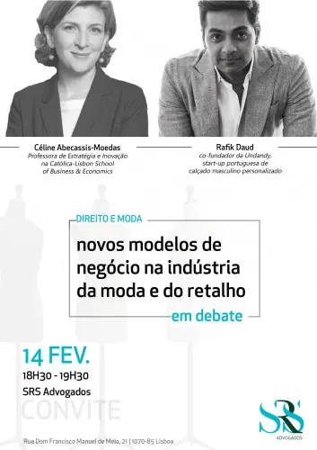 SRS recebe Céline Abecassis-Moedas e Rafik Daud para um debate sobre Direito e Moda