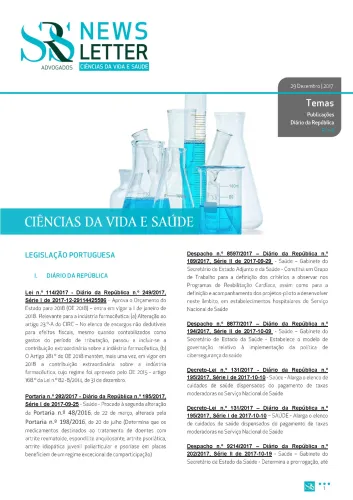 Newsletter Life Sciences | Novidades Legislativas | 15 Junho