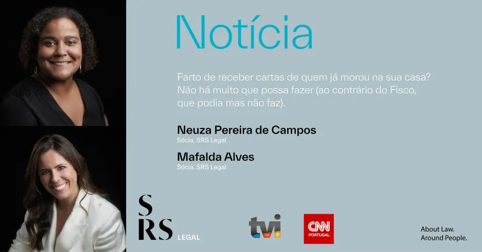 "Farto de receber cartas de quem já morou na sua casa? Não há muito que possa fazer (ao contrário do Fisco, que podia mas não faz)" - Com Neuza Pereira de Campos e Mafalda Alves