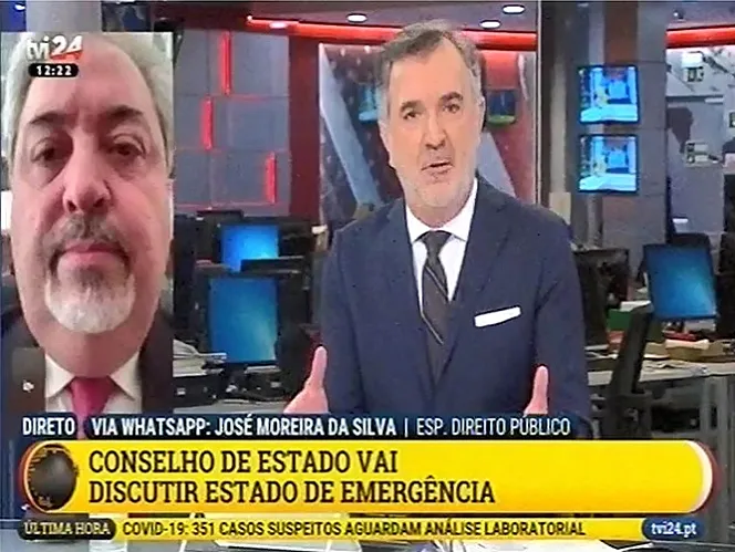 José Luís Moreira da Silva em directo na TVI24 - Reunião do Conselho de Estado